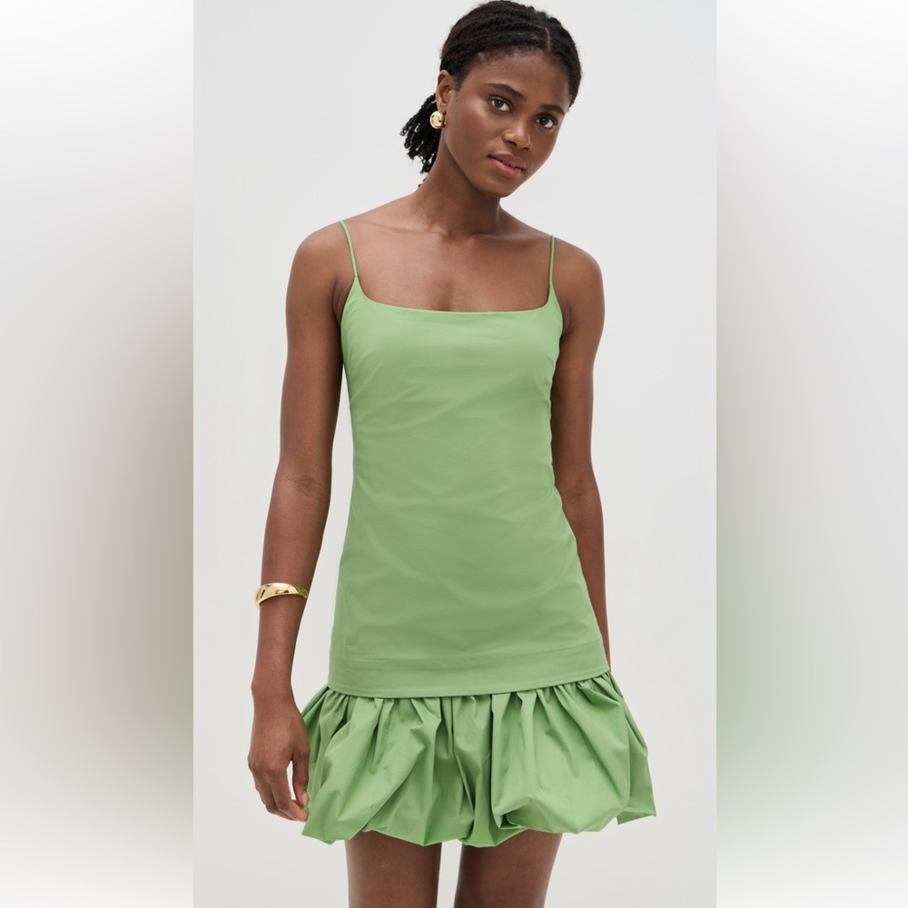 STAUD Ari Spaghetti Strap Dress